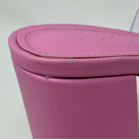NEW Schutz Women’s Ariella Pink Rosa PVC Block Heel Y2K Sandal Size 8.5 - Picture 6 of 8